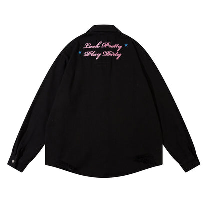 Five-pointed Star Long-sleeved Shirt For Women