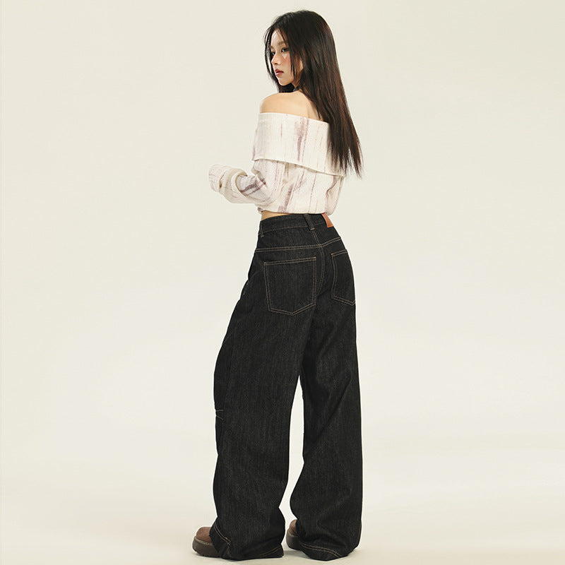 Casual Loose Wide-Leg Jeans For Women | MuddyStock Originals MuddyStock