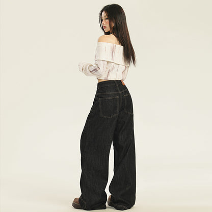 Casual Loose Wide-Leg Jeans For Women | MuddyStock Originals MuddyStock