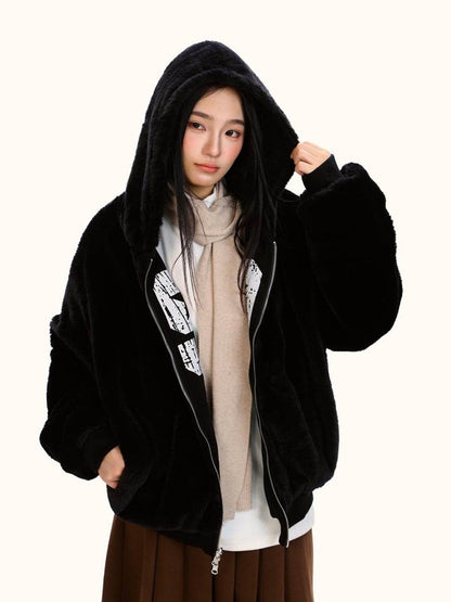 Loose Double-sided Wear Velvet Padded Thickened Sweater For Women MuddyStock