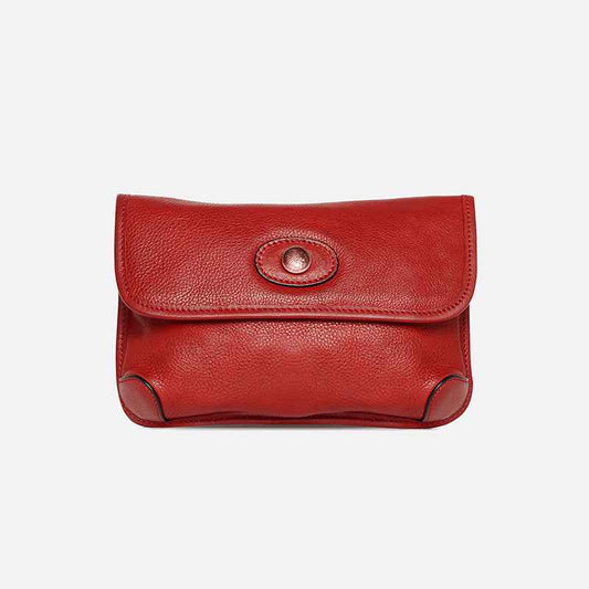 Retro Handmade Crossbody Bag Red