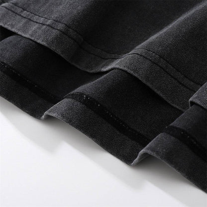 Printed Washed-out T-shirt For Men MuddyStock