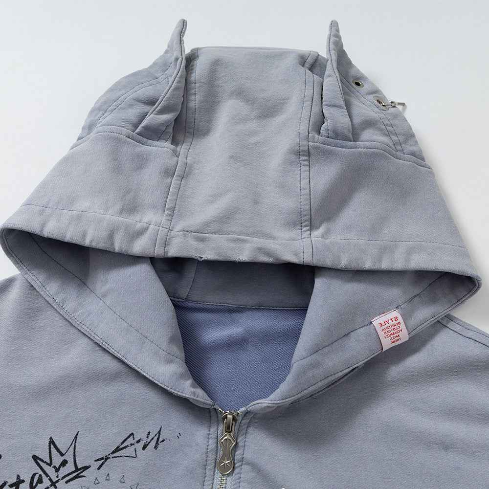 Graffiti letter loose hoodie for women | MuddyStock Originals