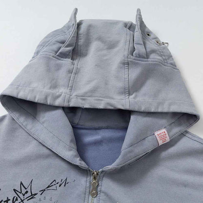 Graffiti letter loose hoodie for women | MuddyStock Originals