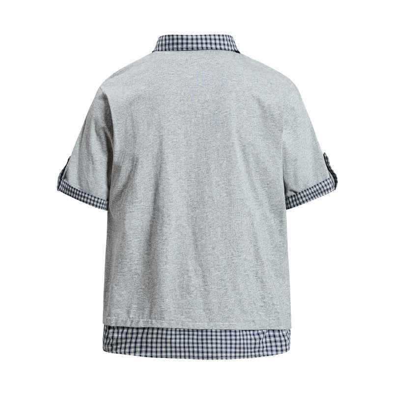 Star letter printed short sleeved polo t-shirt for men | MuddyStock Originals