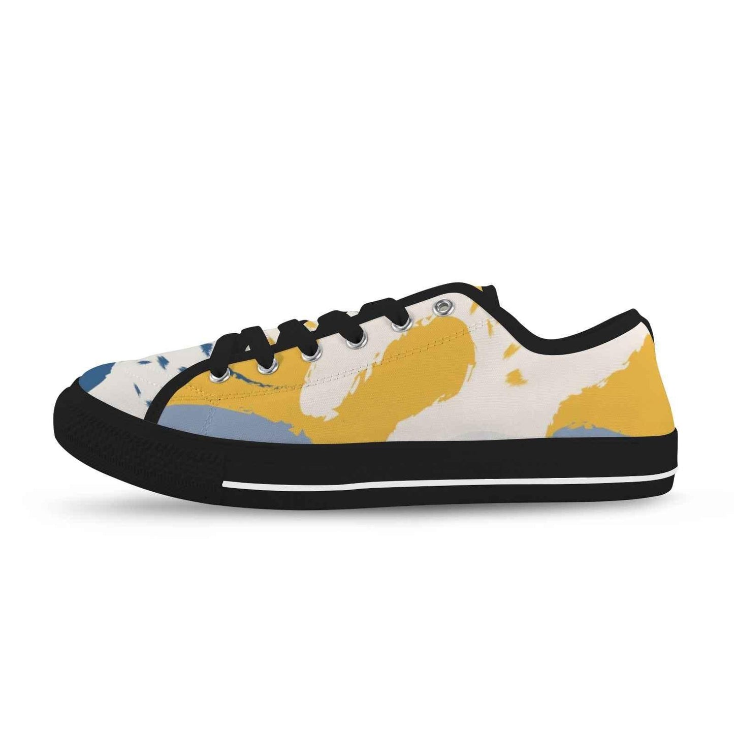Seattle Low Top Men's Shoes With Abstract Design
