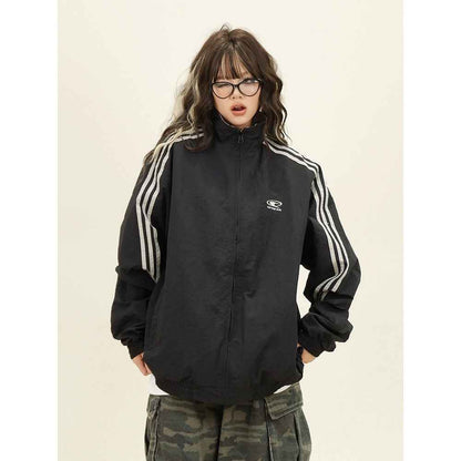 American Retro College Style Reversible Jacket MuddyStock