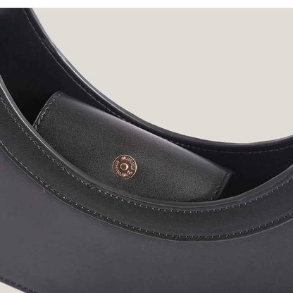 Cutout Ring Tote Briefcase Bag For Women