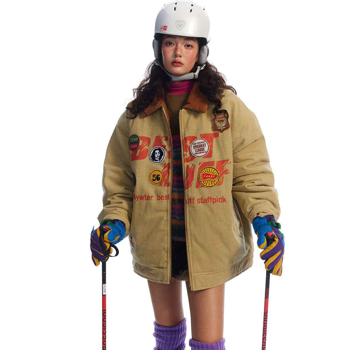 Washed printed jacket for women | MuddyStock Originals MuddyStock