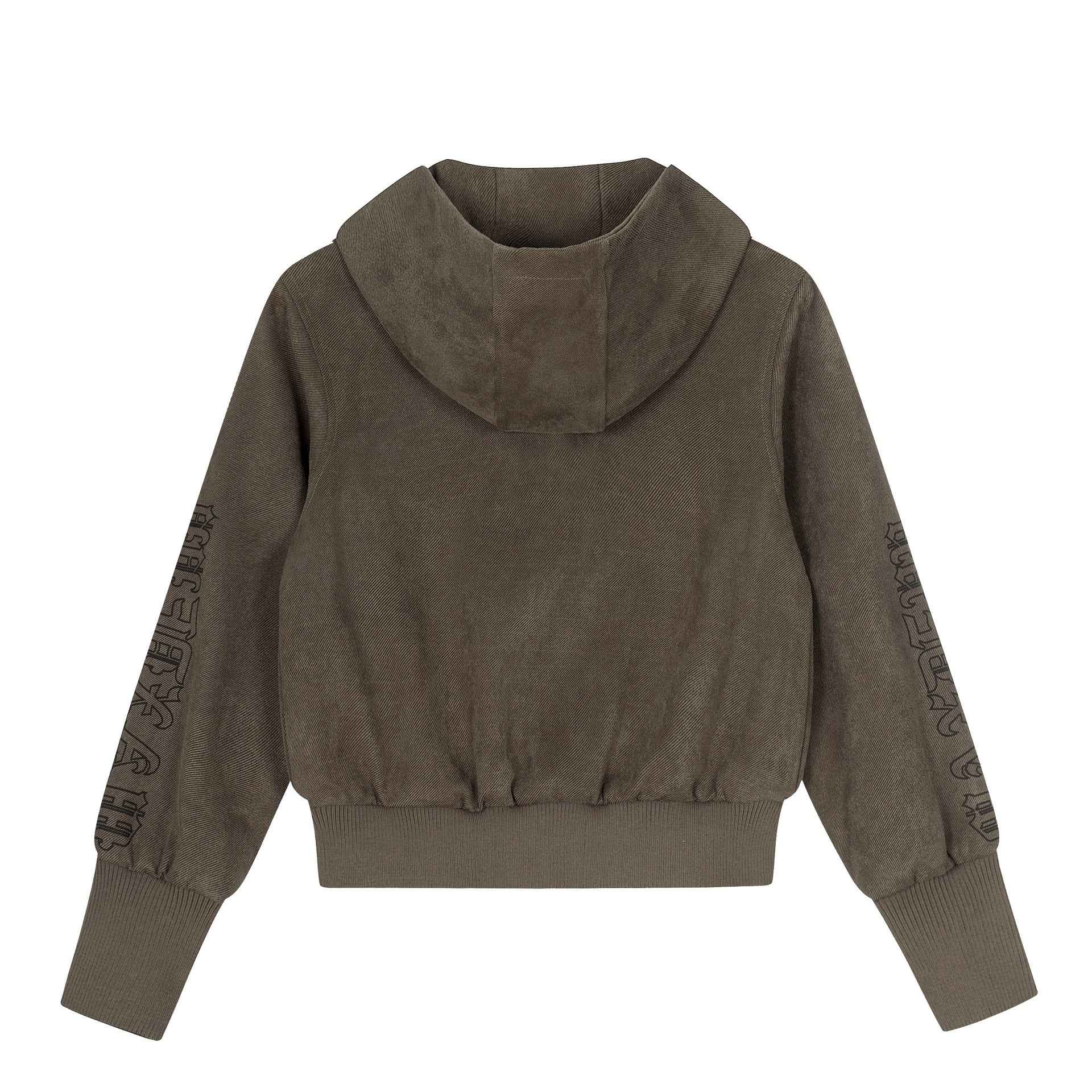 Retro cross print short hoodie for women | MuddyStock Originals