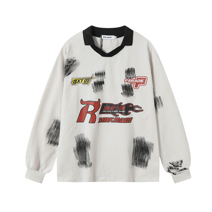 Brush Graffiti Sports Long Sleeve T-shirt For Men | MuddyStock Originals eprolo