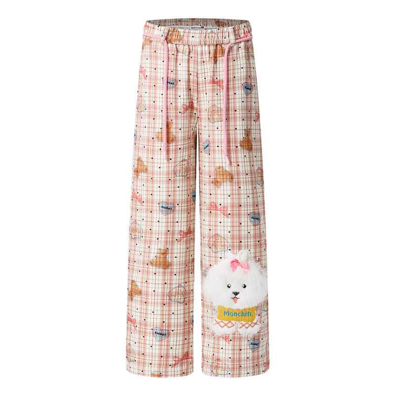 Loose Slim Straight Leg Wide Leg Pants For Women | MuddyStock Originals Pink