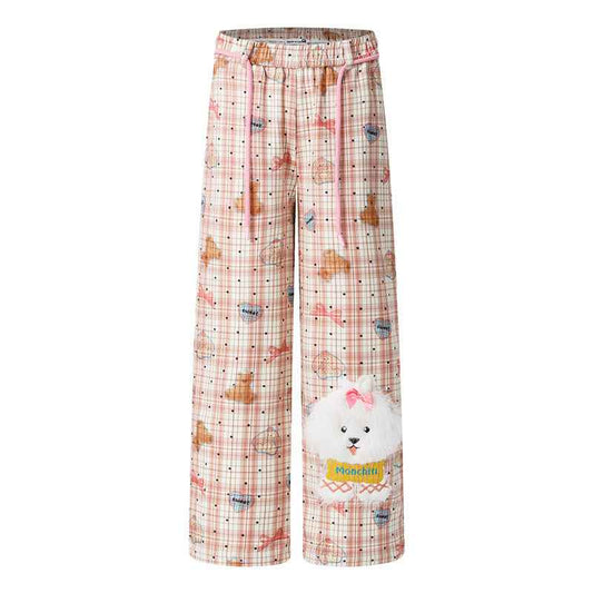 Loose Slim Straight Leg Wide Leg Pants For Women | MuddyStock Originals Pink