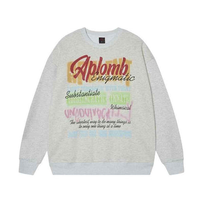 Letter Graffiti Crewneck Sweatshirt for Women | MuddyStock Originals