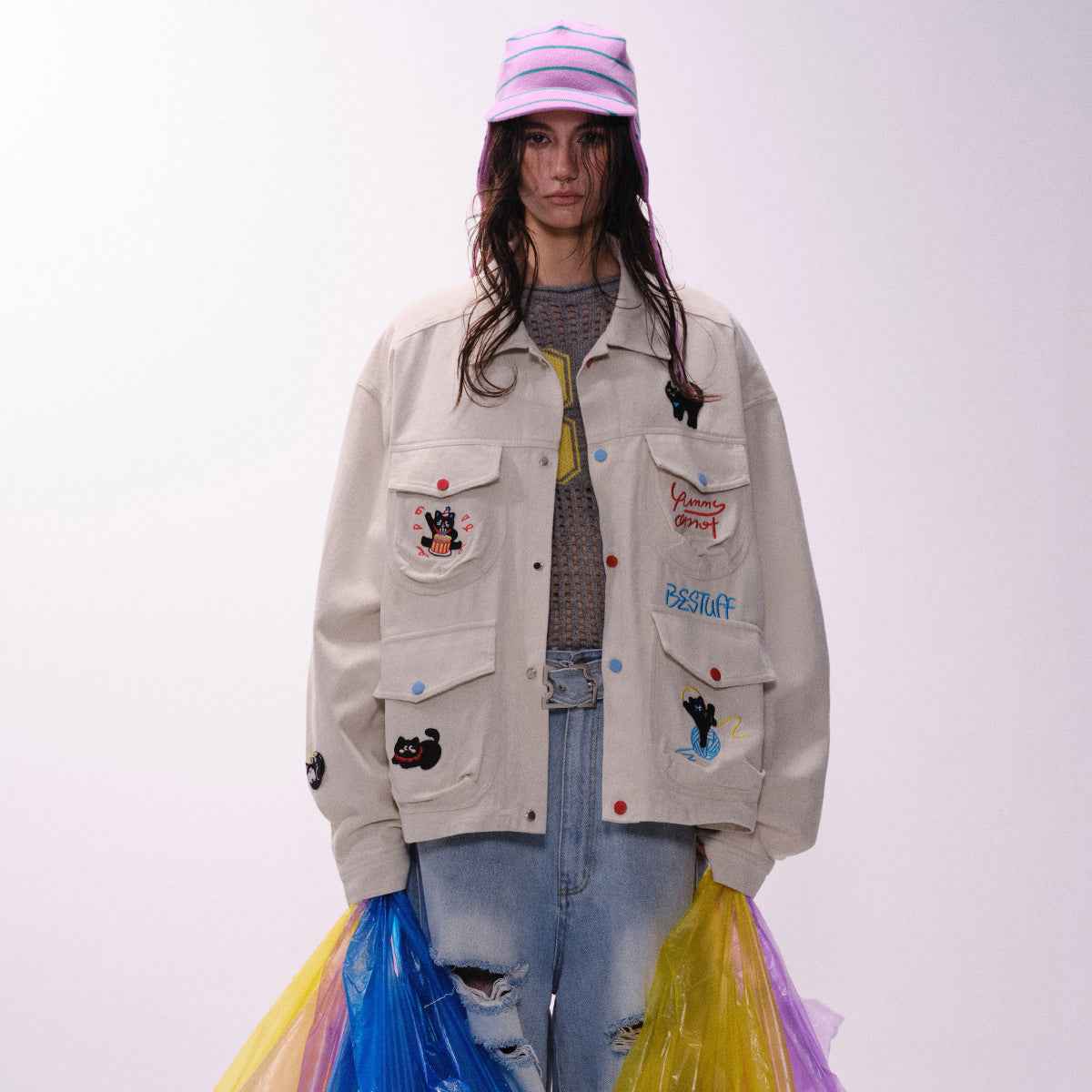 Workwear jacket with multiple pockets eprolo