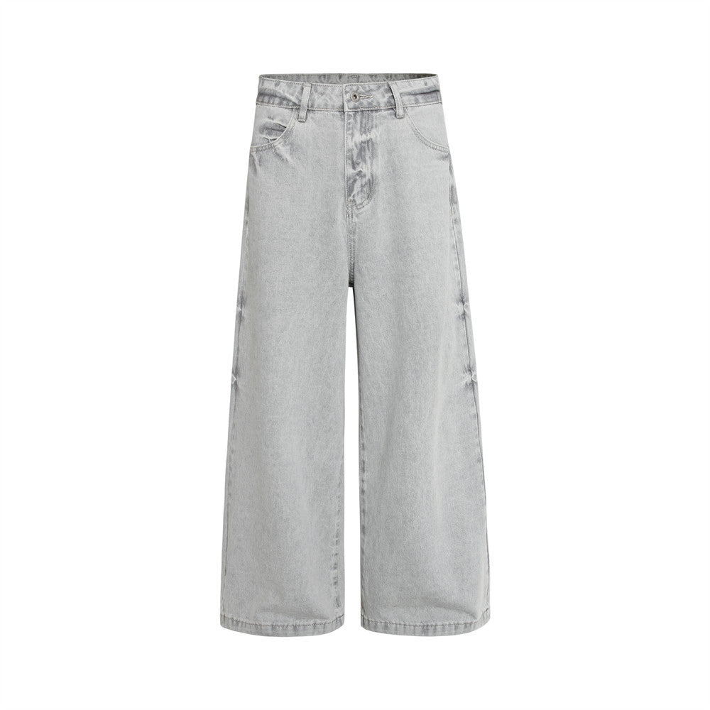 Wash and make old denim pants Gray