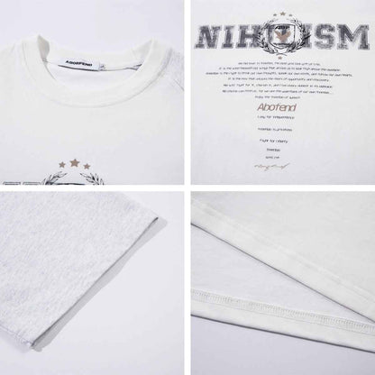 Spliced Unique Design Short Sleeve T-Shirt For Men | MuddyStock Originals MuddyStock