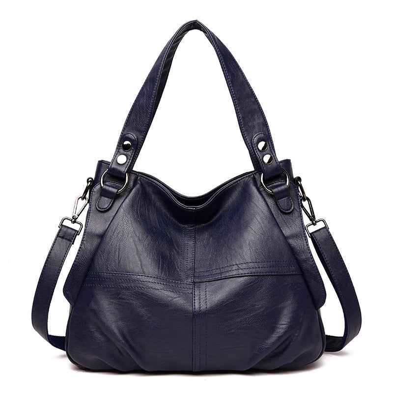 Large capacity shoulder crossbody handbag Blue