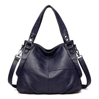 Large capacity shoulder crossbody handbag Blue