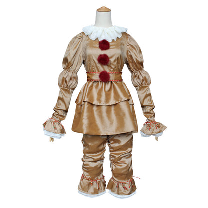 Halloween Pennywise Clown Costume gold