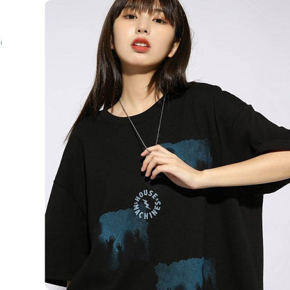 Printed Short-sleeved T-shirt For Women MuddyStock