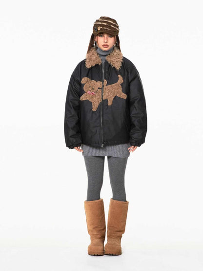 Loose Preppy Style Jacket For Women