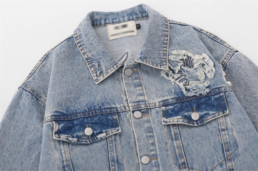 Paste Cloth Embroidery Spider Jacket For Women null