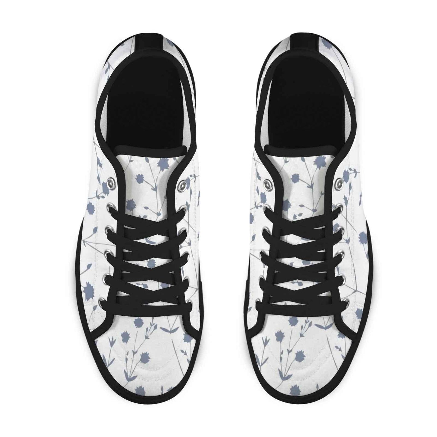Seattle Low Top Women's Flower Design Shoes