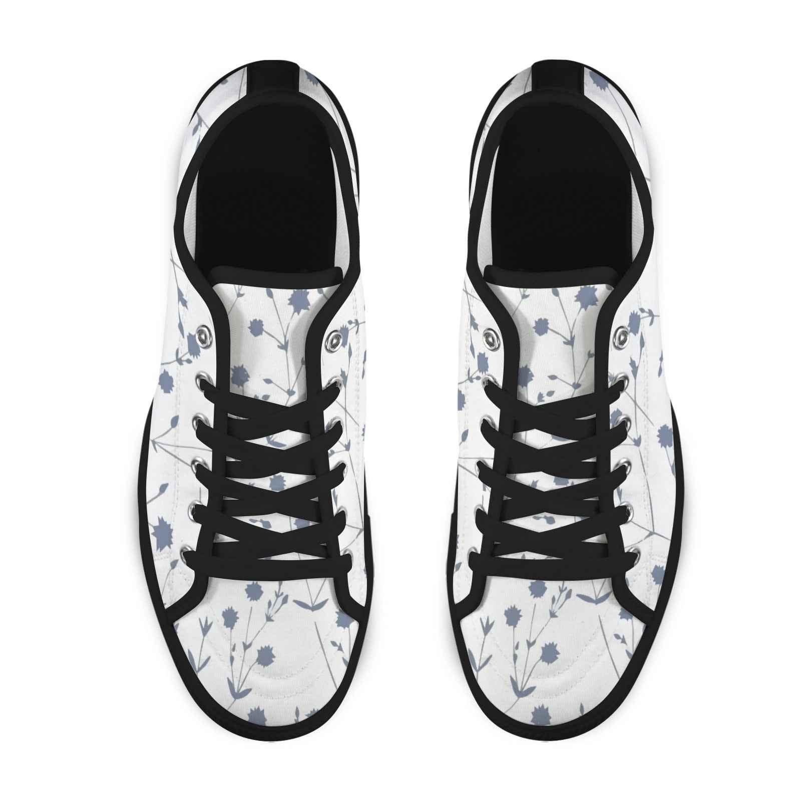 Seattle Low Top Women's Flower Design Shoes