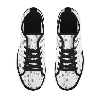 Seattle Low Top Women's Flower Design Shoes