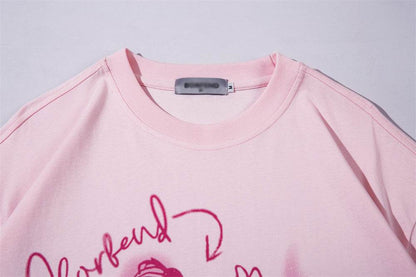Cartoon Cotton T-shirt For Men And Women MuddyStock