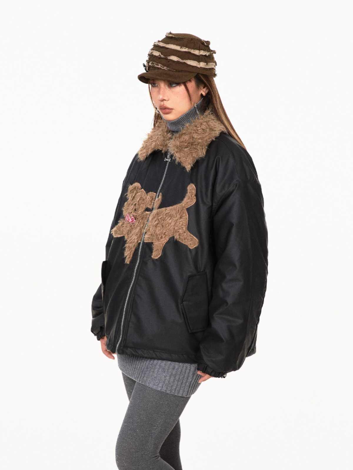 Loose Preppy Style Jacket For Women