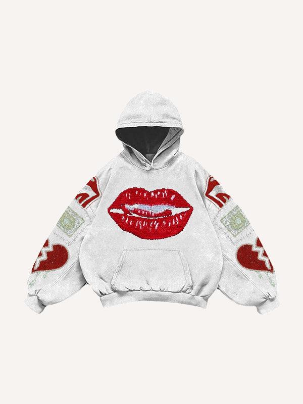 Women's Printed Hoodie White