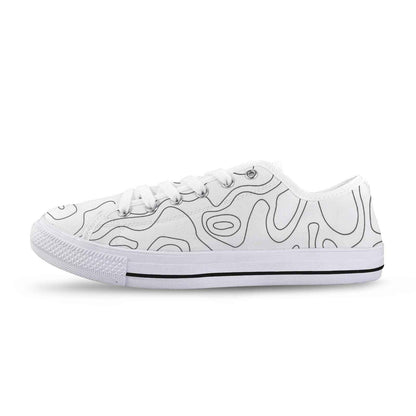 Seattle Low Top Men's Shoes With Abstract Design
