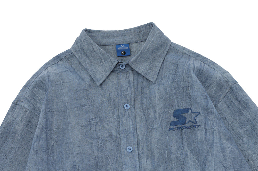 Simple Distressed Shirt For Men