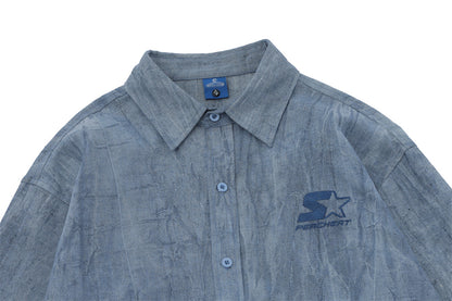 Simple Distressed Shirt For Men