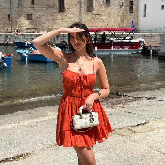 Hot Girl Sexy Backless Slim Fit Holiday Dress Women MuddyStock