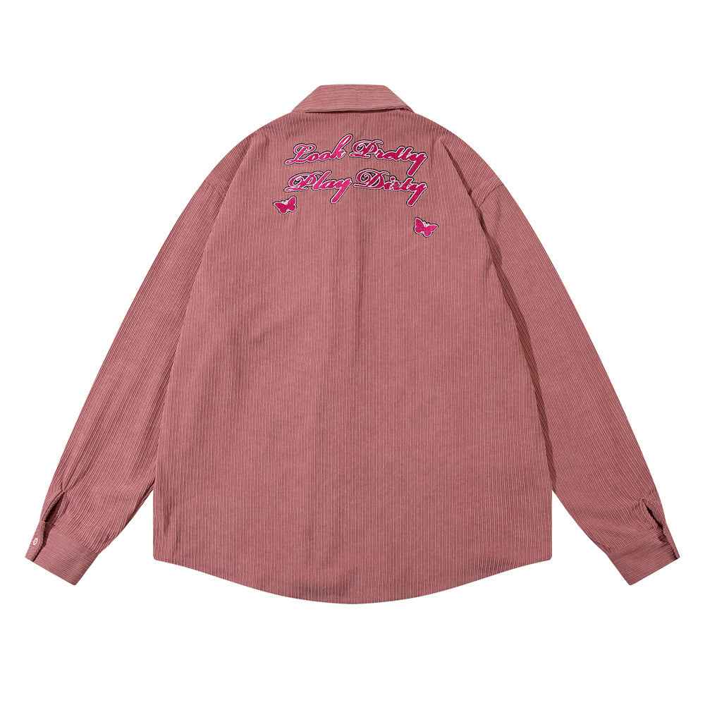 Letter Butterfly Loose Cool Shirt For Women