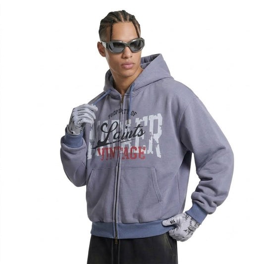 Make old letter printed hoodie for men | MuddyStock Originals