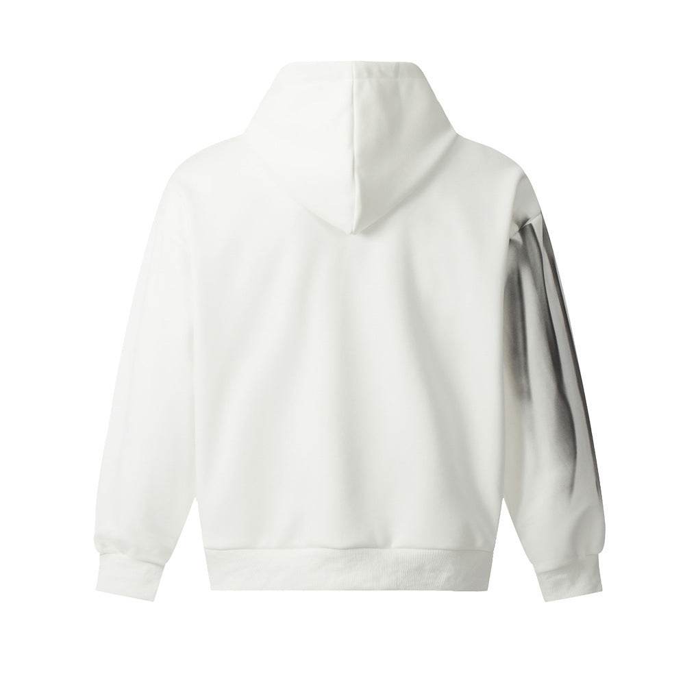 Spray Painting Dirty Hooded Loose Sweater Men MuddyStock
