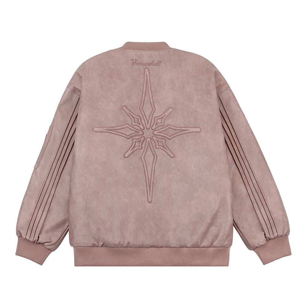 PU Leather Jacket For Women Pink