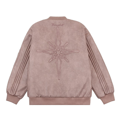 PU Leather Jacket For Women Pink