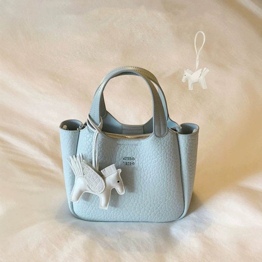 Tote Bag Women's Light Blue Commuter Portable Shoulder Messenger Bag MuddyStock
