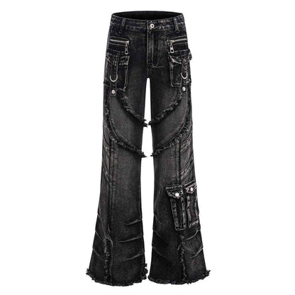 Strap horn workwear jeans for women | MuddyStock Originals