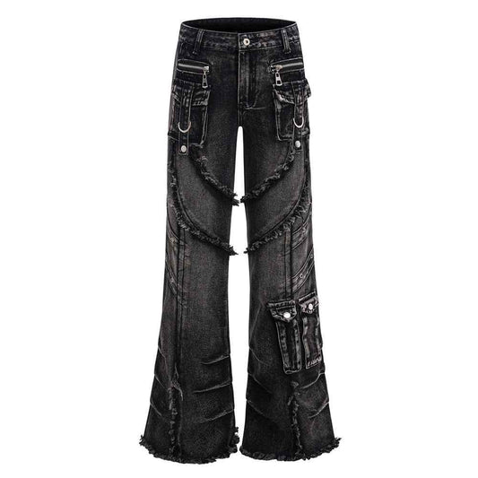 Strap horn workwear jeans for women | MuddyStock Originals