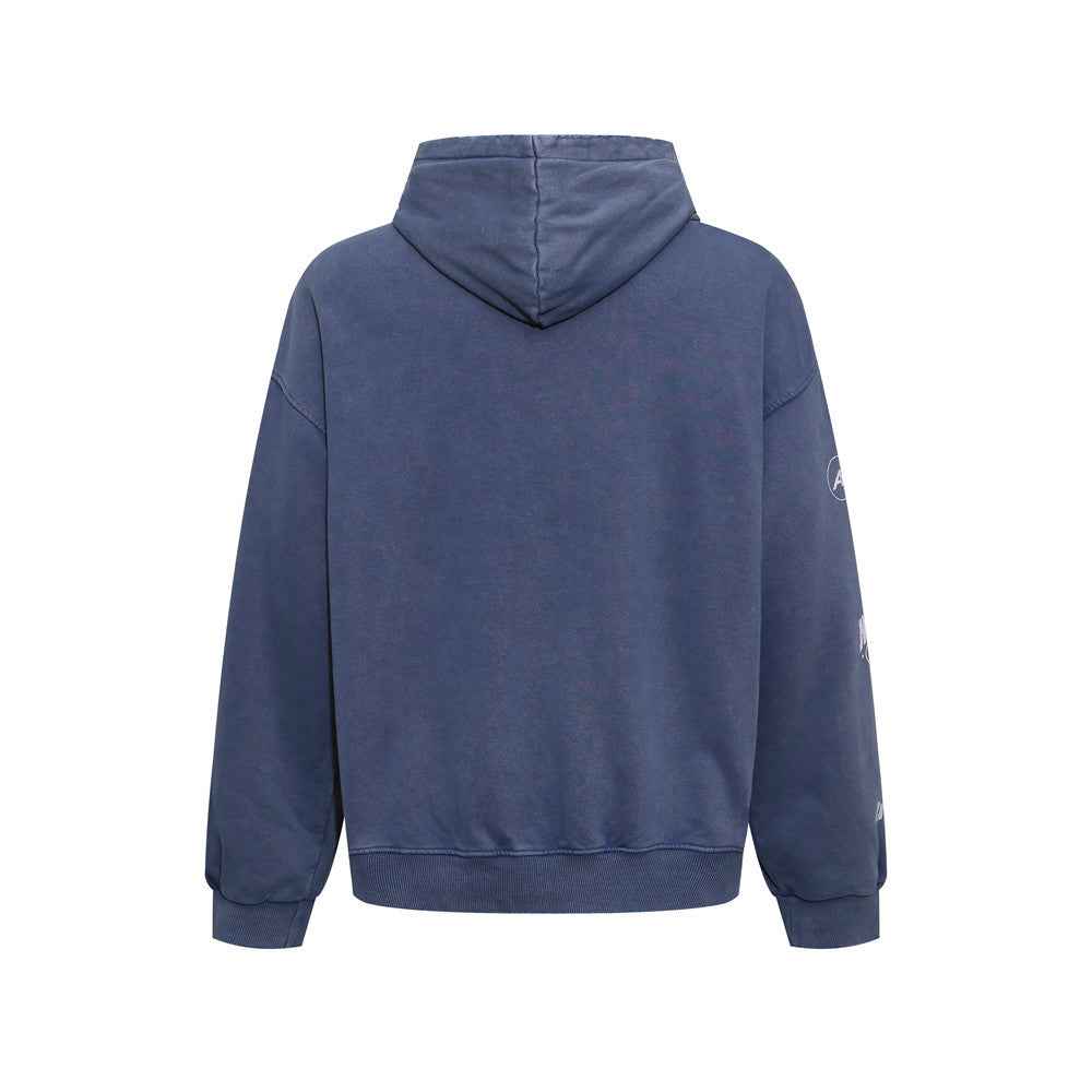 Wear and tear letter printed hoodie for men | MuddyStock Originals