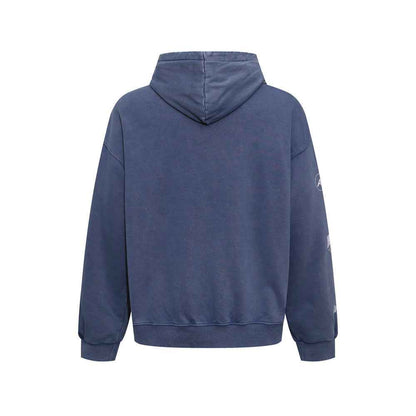 Wear and tear letter printed hoodie for men | MuddyStock Originals