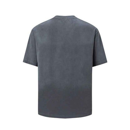 Washed vintage letter printed short sleeved T-shirt for men | MuddyStock Originals