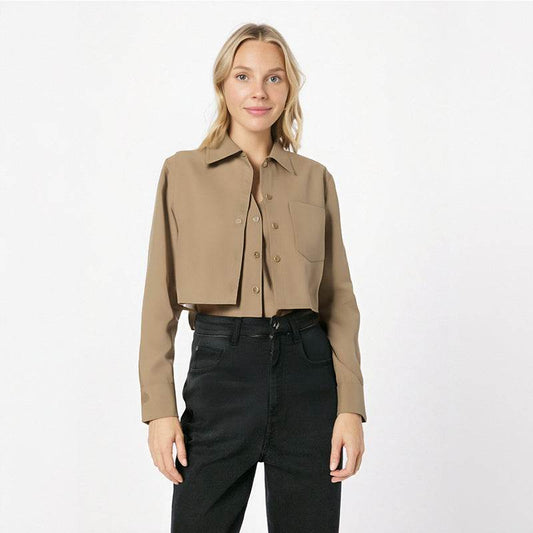Women's Shirt Casual Long Sleeve Two piece Top | MuddyStock Originals MuddyStock