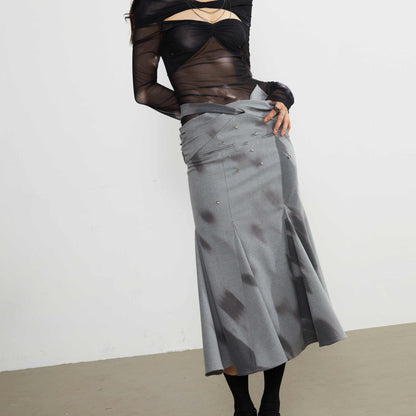 Printed Punk Girl Hollow Skirt For Women All Products